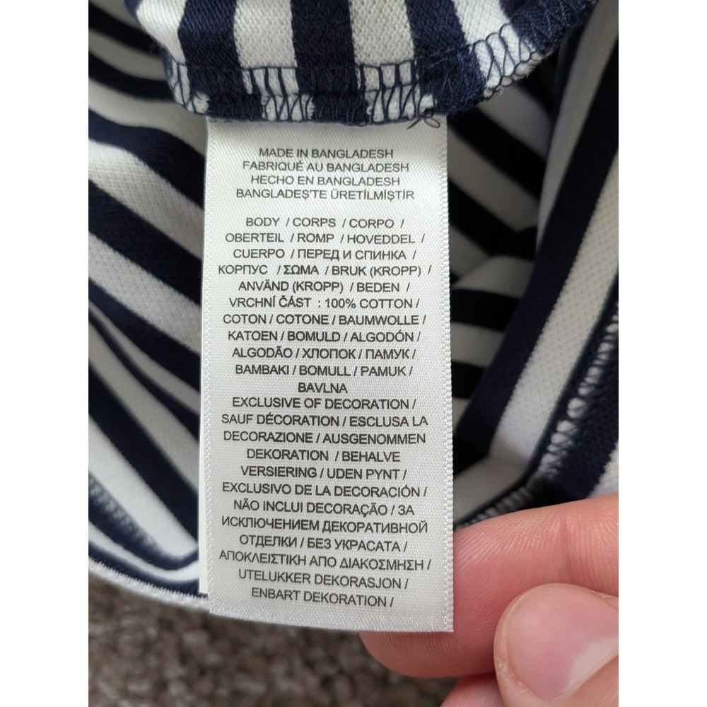 Polo Ralph Lauren Striped Polo Shirt Navy White Short Sleeve Men 3XLT NWT Preppy - Picture 6 of 8